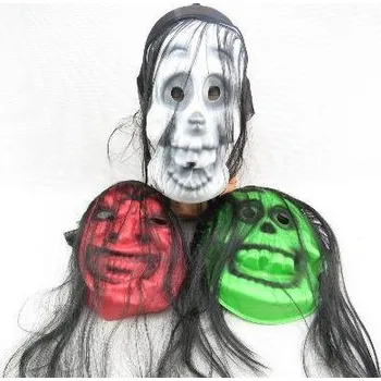 Karnevalová maska GUMOVÁ MASKA S VLASY – KOSTÝM NA HALLOWEEN