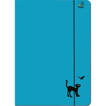 OBÁLKA A4 S GUMIČKOU KOČKA MODRÁ 5 KUSŮ