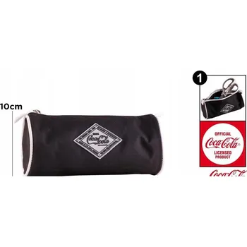 Obraz Pouzdro na tužky tuba kulatý 22x9cm Coca-Cola POTŘEBY DO ŠKOLY POUZDRA NA TUŽKY