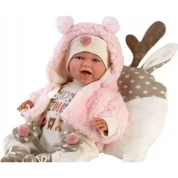 Panenka Panenka miminko Mimi s polštářkem 42 cm, panenka Mimi Llorens, ruční výroba