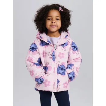 Oblečení a móda Sinsay - Prošívaná puffer bunda s kapucí Stitch - pastelová růžová - 394GT-03X - 394GT-03X-122