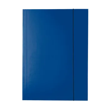 Archivační box Lesklé kartonové desky Esselte A4, 3 chlopně, gumička, tmavě modrá