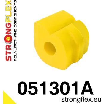 Silentblok nápravy 051301A: Strongflex Uložení předního stabilizátoru varianta SPORT 21mm Yellow