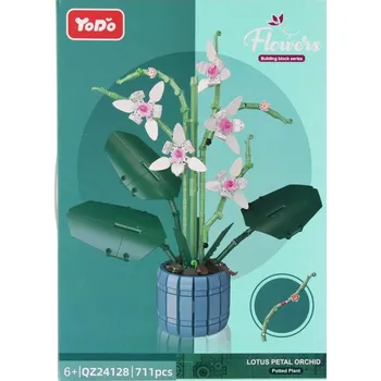 ostatní stavebnice STAVEBNÍ STAVEBNICE KVĚTINY ORCHIDEJ 711 DÍLŮ