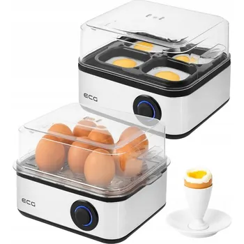 Vařič vajec Vařič Vajec ECG UV 5080 stříbrné/šedé, 8 vařených vajec, 4 sázená vejce, 500 W