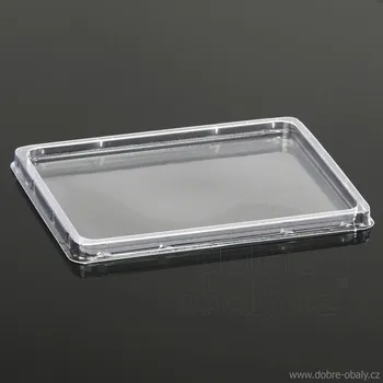 Víčko na vaničku hranatou 250 ml čiré PVC - Víčko na vaničku hra