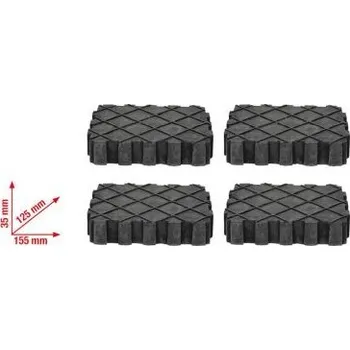 Hever KS Tools Souprava univerzálních pryžových podložek pro zvedáky, 4dílná 160.0391-TD