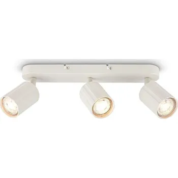 BRILONER Skaft stropní bodové svítidlo - GU10 patice, max. 9W, nastavitelné, starobílá, 3-ramenné - BRILONER BRI 2324036