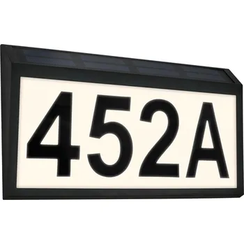 Venkovní osvětlení BRILONER LED solární svítidlo domovní číslo, soumrakový senzor, ochrana proti stříkající vodě - BRILO BRILO 3797015