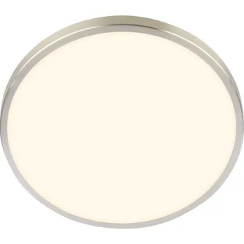 BRILONER Nobre stropní svítidlo pr.33 cm - 17,5W, 2400lm, teplá bílá, LED, matný nikl - BRILO BRILO 3961012