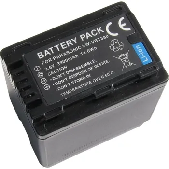 TRX baterie Panasonic VW-VBT380 - Li-Ion 3,6V 3900mAh