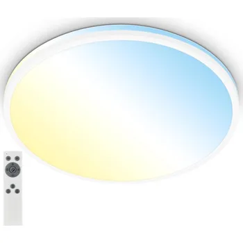 BRILONER Pulup LED stropní svítidlo, plynule stmívatelné, dálkový ovladač, bílé - BRILO BRILO 3831016