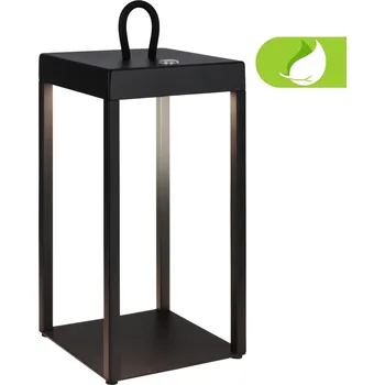 Lampička BRILONER Luca LED bezdrátová lucerna IP44, stmívatelná, dotykový vypínač, černá - BRILO BRILO 7511015