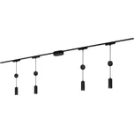 BRILONER Luxtrail lištový systém, kompletní sada, 4x LED závěsné svítidlo, černá - BRILO BRILO 8041045