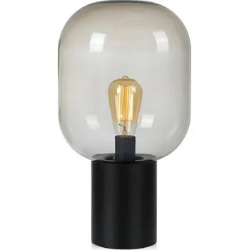 Lampička Markslöjd stolní lampa Brooklyn černá/kouřová 44 cm