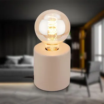 Lampička BRILONER Tubo stolní lampička - s vypínačem, E27 patice, max. 10W, béžová - BRILO BRILO 7658011