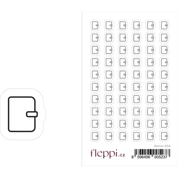 samolepka Fleppi Samolepky ikonky – Diář