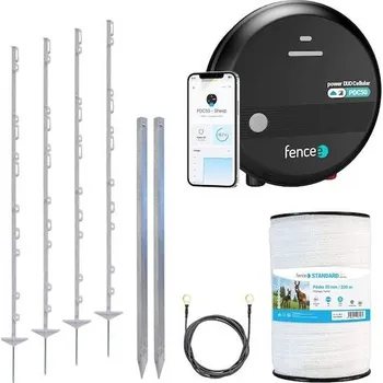 Ohradník Sada elektrického ohradníku pro koně, poníky, osly a proti lesní zvěři – DUO zdroj LTE – páska 200 m