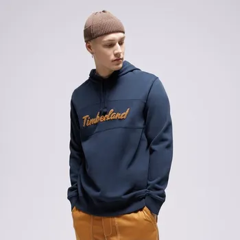 Pánské oblečení Timberland Mikina S Kapucí Ls Cursive Hoodie Tmavomodrá L