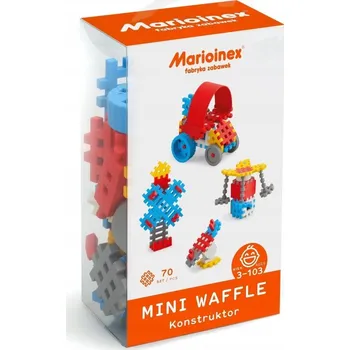 ostatní stavebnice Vzdělávací skládačka DĚTSKÉ STAVEBNICE Sada kostek Waffle Mini 70 Kusů