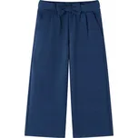 DĚTSKÉ KALHOTY S ŠIROKÝMI NOHAVICEMI TMAVĚ MODRÉ VELIKOST 128
