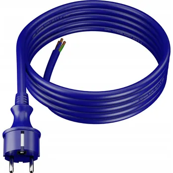 elektrický kabel Kabel s přímou zástrčkou IP44, polyuretanový, H07BQ-F 3x2,5, 4 m