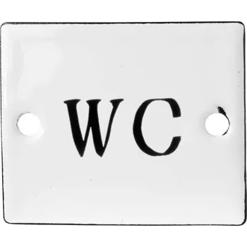 Obraz Smaltovaná cedulka WC Ib Laursen