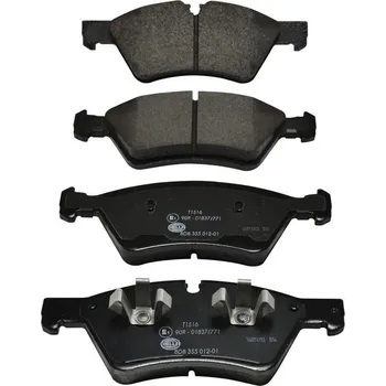 Brzdová destička Sada brzdových destiček, kotoučová brzda HELLA 8DB 355 012-011