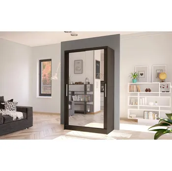 Šatní skříň FALCO Šatní skříň s posuvnými dveřmi Kosta VII 100 Odstín: Choco