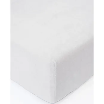 Prostěradlo Froté prostěradlo 90 × 200 cm - světle šedá