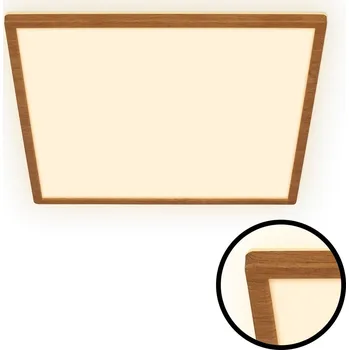 BRILONER Tava Wood LED stropní svítidlo, přímé a nepřímé osvětlení, ploché, imitace dřeva, 42x42 cm - BRILO BRILO 7453314