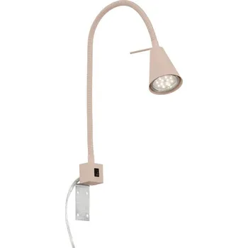 Nástěnné svítidlo BRILONER Tuso Bett lampa na čtení - 4,7W, 400lm, LED, vypínač, nastavitelná, béžová - BRILONER BRI 2080011