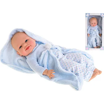 Panenka _Ostatní 1_ Panenka miminko chlapeček 42cm s dečkou tvrdé tělíčko v krabici 34383