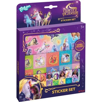 samolepka Dárkový box se samolepkami Jednorožčí akademie