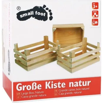 Hra na obchod Small Foot Sada velká přepravka na potraviny 3 ks