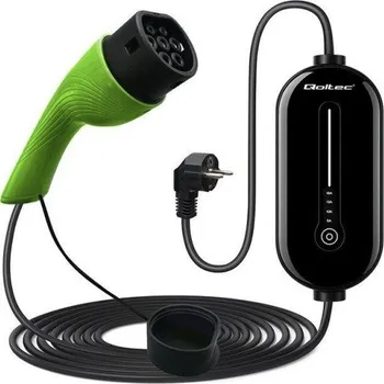 Nabíjecí stanice pro elektromobil Qoltec EV electric car Nabíječka 2in1 type2 3.5kW 5m (52434)