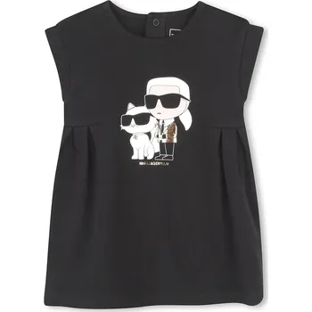 Dámská móda Dětské bavlněné šaty Karl Lagerfeld Z30510.67.81 černá 99X, vel. 71