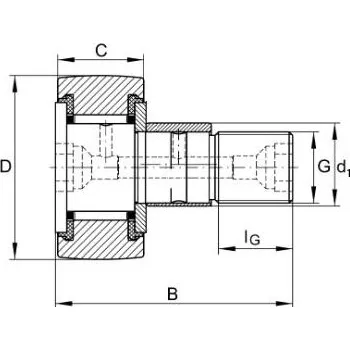 KRE 26-PP-A-NMT INA Snímací kladka