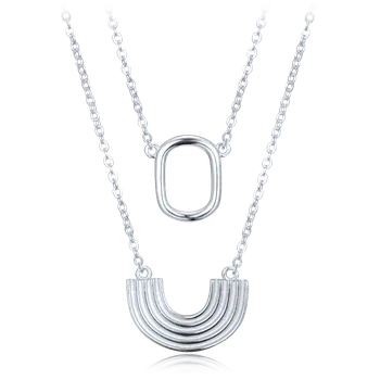 Náhrdelník 4637 MINET Moderní stříbrný náhrdelník