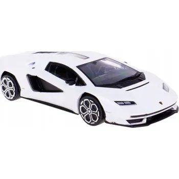 autíčko LAMBORGHINI COUNTACH LPI 800-4 MODEL KOVOVÝ BBURAGO 1:43 BÍLÝ #230