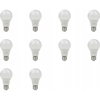 Žárovka LED žárovka CLASSIC E27 Velký Závit 9W Studená Bílá 6500K Ecolight SADA 10 Ks