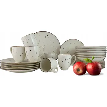Talíř Jídelní a kávová souprava Bogucice 24 ks