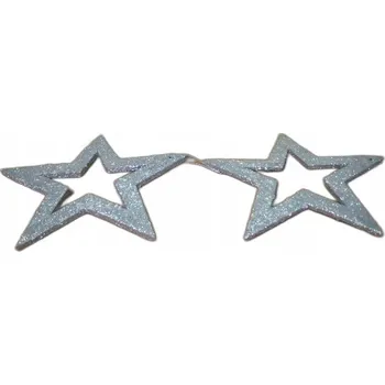 Vánoční ozdoba VÁNOČNÍ OZDOBA HVĚZDA, ZÁVĚSNÁ, 3 KS | DF3-7337