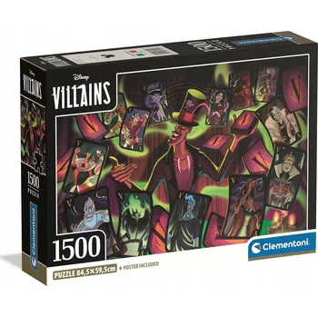 Puzzle PUZZLE 1500 dílků DISNEY ZLOŘÁDI (VILLAINI) CLEMENTONI 31744