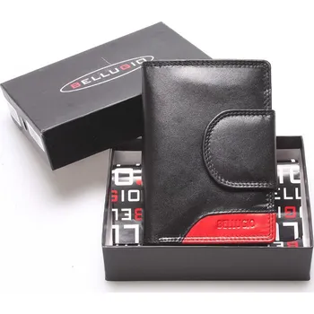 Peněženka Dámská kožená peněženka Camillo černá/červená