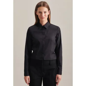 Pánská košile Seidensticker Košile Blouse Regular LSL, popelínová, dlouhý rukáv, dámská COT780604003xk-navy Navy 42