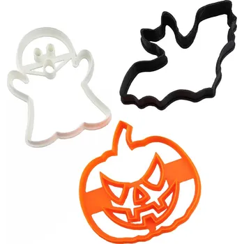 Karnevalový doplněk Pro Háčkování Sada vykrajovátek HALLOWEEN dýně, duch, netopýr