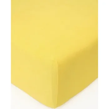 Prostěradlo Froté prostěradlo 200 × 200 cm - žlutá