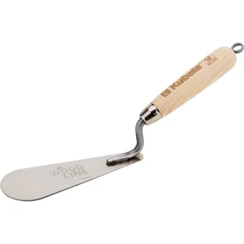 Zednická lžíce Lžíce štukatérská nerezová, dřevěná rukojeť WOOD LINE | 20x160x55 mm