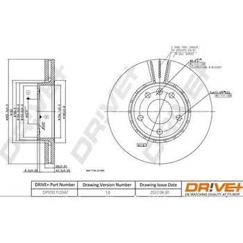 Brzdový kotouč Brzdový kotouč Dr!ve+ DP1010.11.0347